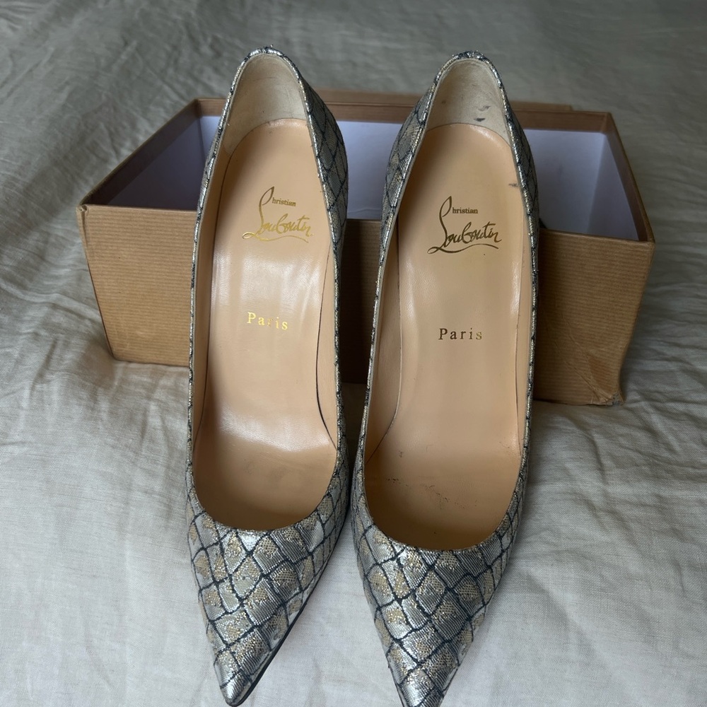Metallic Christian Louboutin Pumps High Heels Size 39.5 (Size 9)
